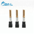 BFL CNC Carbide Stainless Steel Purpose End Mills TiSiN Coating